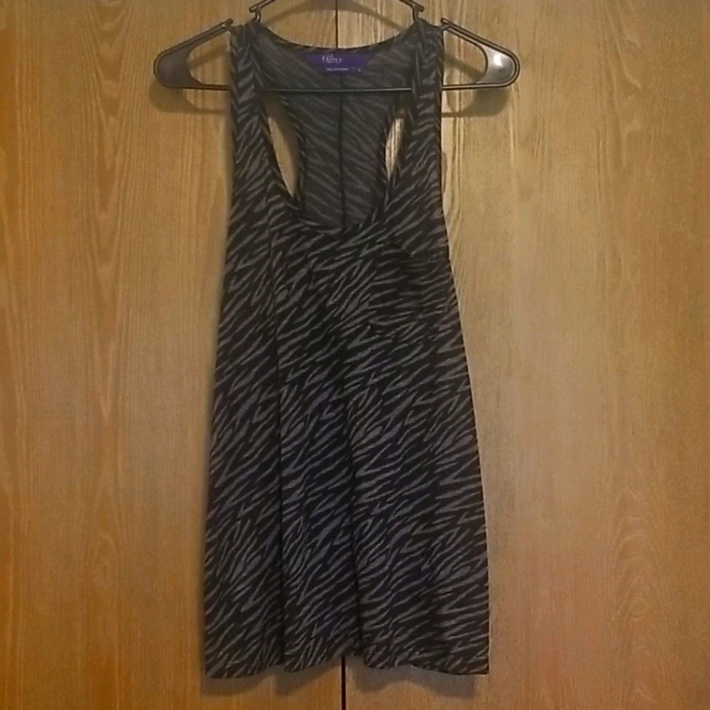 Miley Cyrus zebra tank